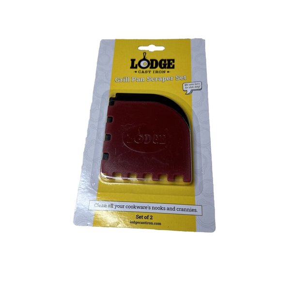 Lodge Grill Pan Scraper, Polycarbonate, 2in a Pk.NEW - Picture 2 of 3